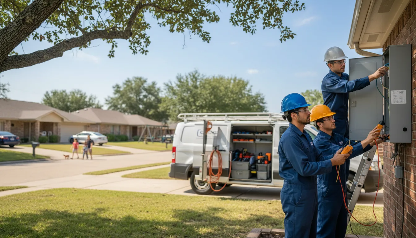 Certified electrician providing emergency electrical services in Halliday, ND